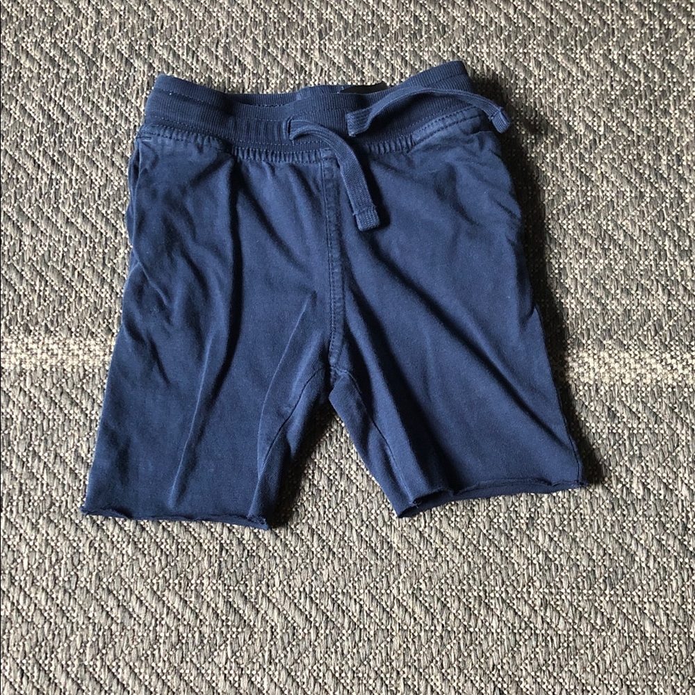 H&M Boys Navy Drawstring Knit Shorts